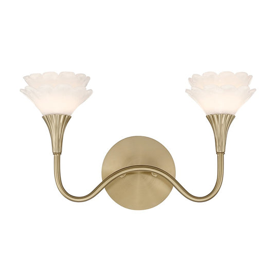 Savoy House Florena 2 Lt Bath Sconce, Noble Brass