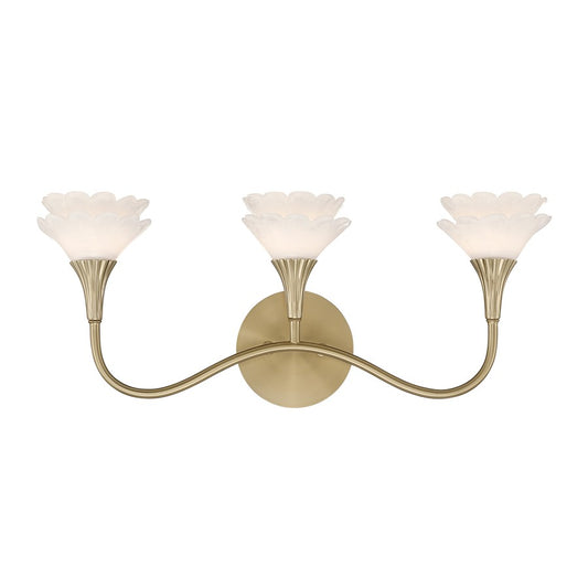 Savoy House Florena 3 Lt Bath Sconce, Noble Brass