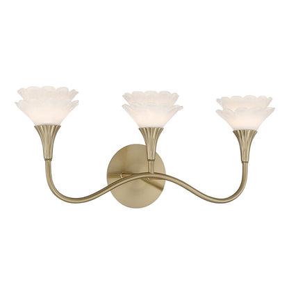 Savoy House Florena 3 Lt Bath Sconce, Noble Brass
