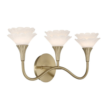 Savoy House Florena 3 Lt Bath Sconce, Noble Brass