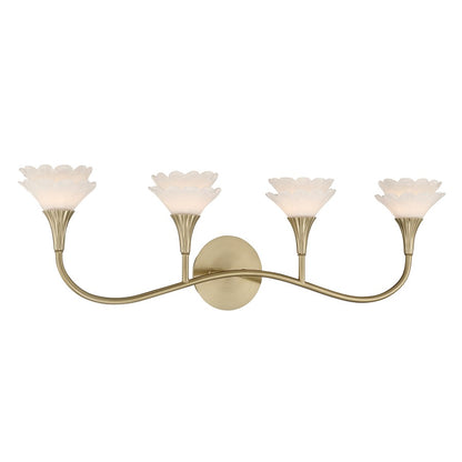 Savoy House Florena 4 Lt Bath Sconce, Noble Brass
