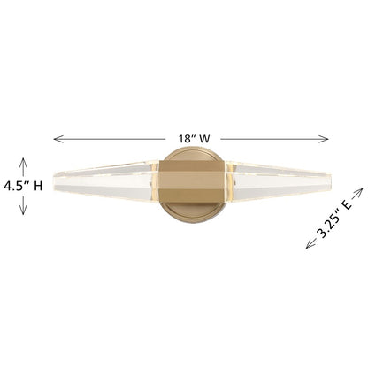 Savoy House Beaumont LED 18" Bath Sconce, Noble Brass