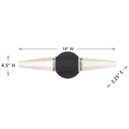 Savoy House Beaumont LED 18" Bath Sconce, Black Lustre
