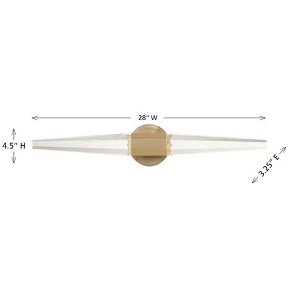 Savoy House Beaumont LED 28" Bath Sconce, Noble Brass