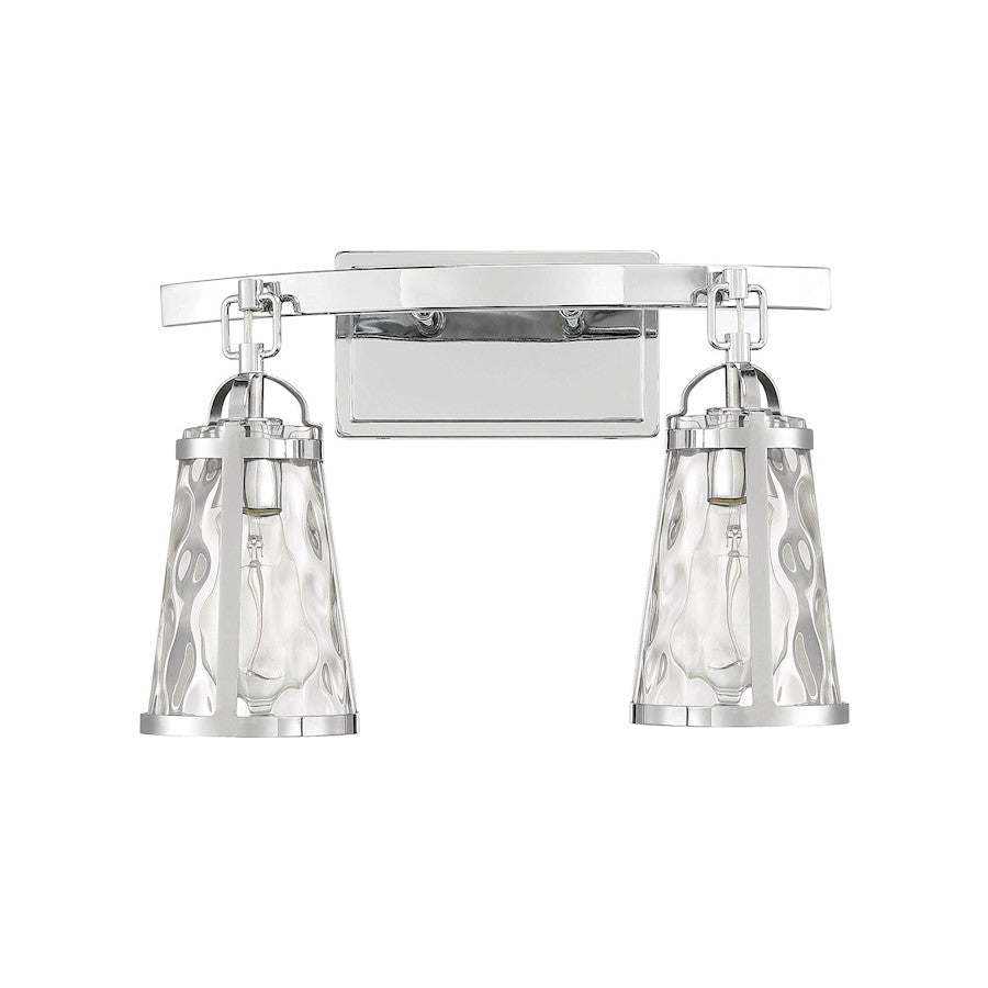 2 Light Bathroom Vanity Light, Black