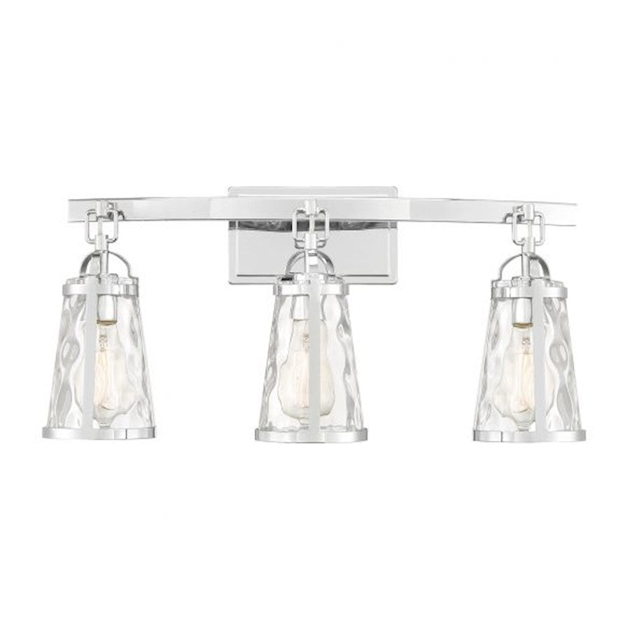 3 Light Bathroom Vanity Light, Black