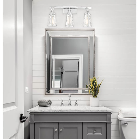 3 Light Bathroom Vanity Light, Black