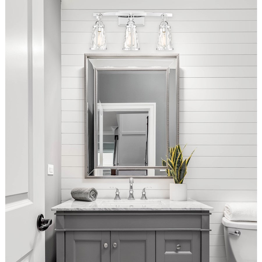 3 Light Bathroom Vanity Light, Black