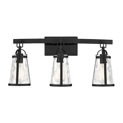 3 Light Bathroom Vanity Light, Black