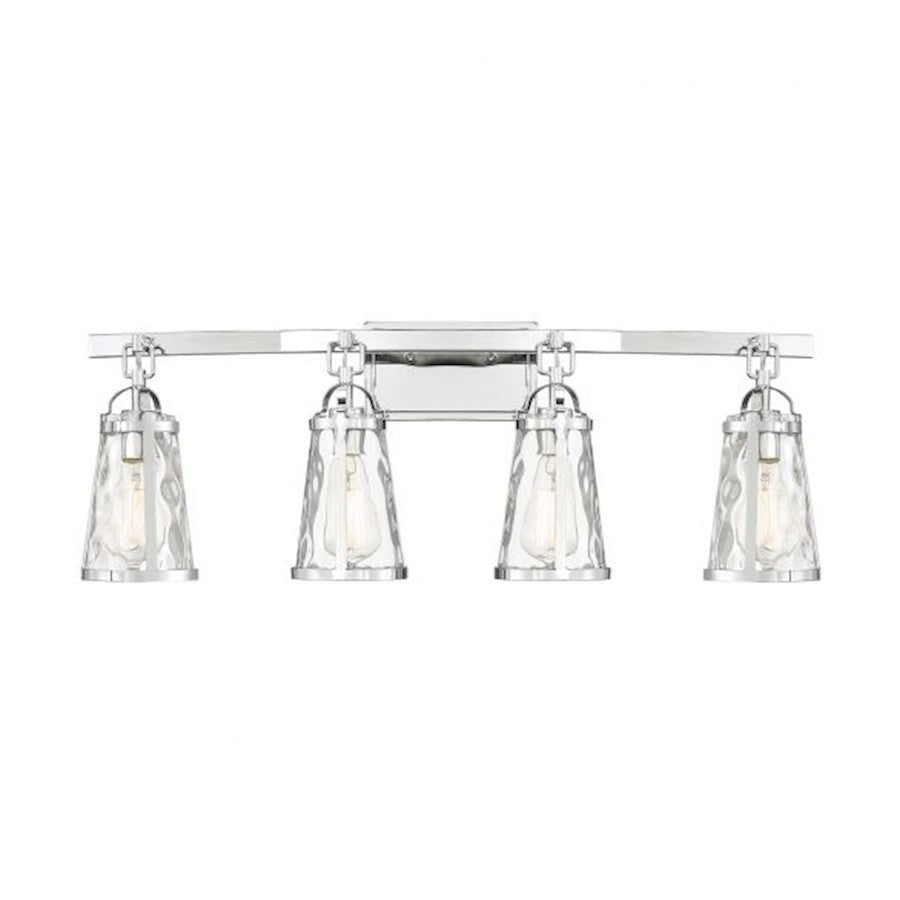 4 Light Bathroom Vanity Light, Black