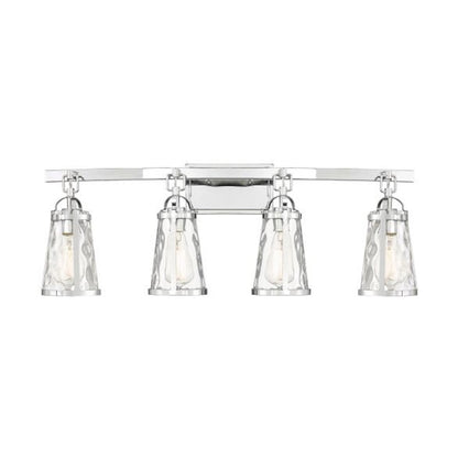 4 Light Bathroom Vanity Light, Black