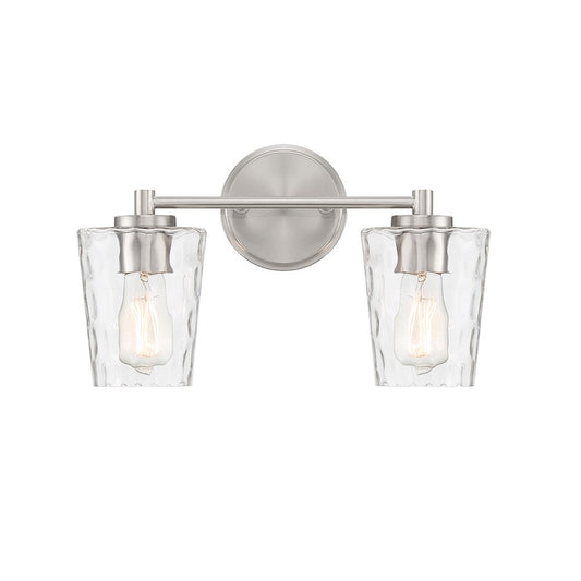 2 Light Bathroom Vanity Light, Matte Black
