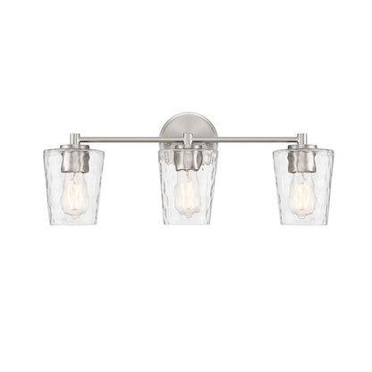 Savoy House Ballas 3-Light Bathroom Vanity Light, Satin Nickel - 8-5606-3-SN