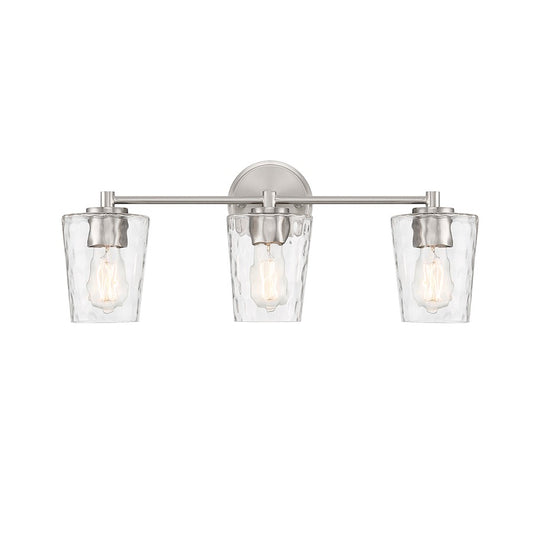 3 Light Bathroom Vanity Light, Matte Black