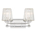 Savoy House Garnet 2-Light Bathroom Vanity Light, Polished Nickel - 8-6001-2-109