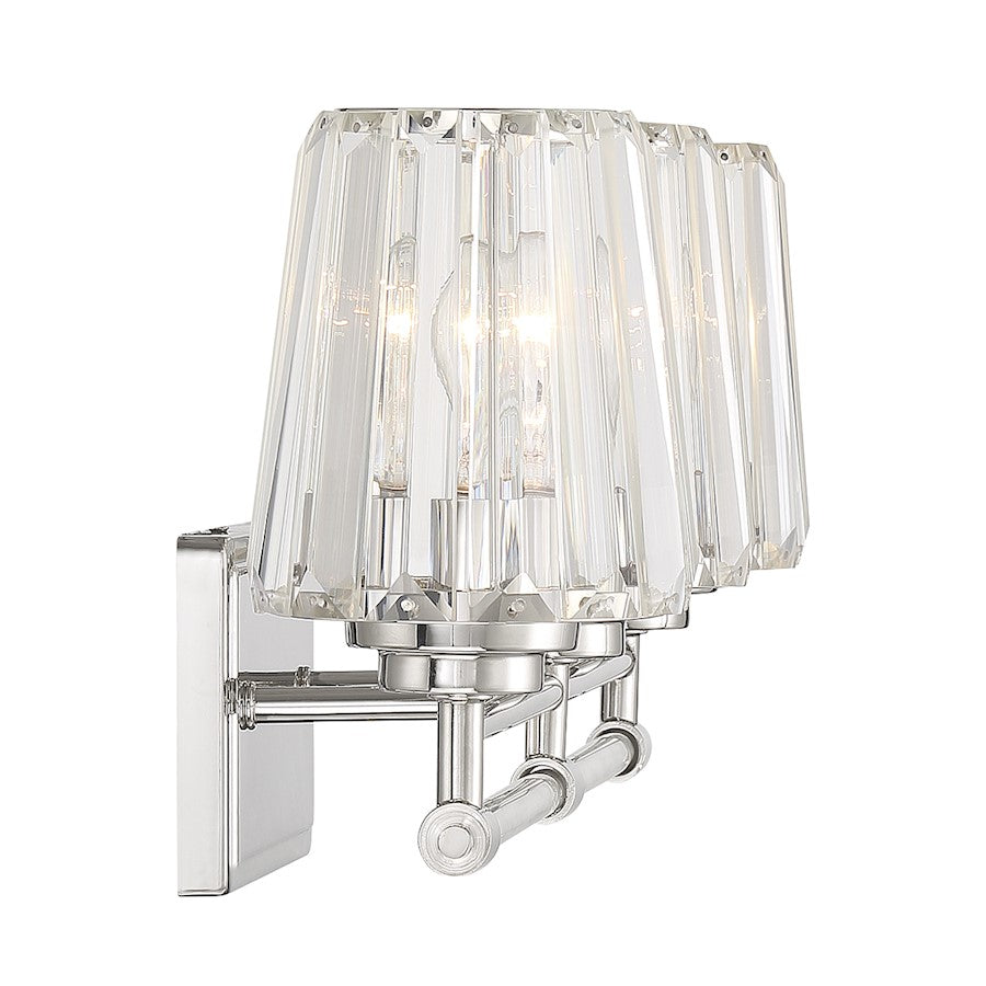 3 Light Bathroom Vanity Light, Polished Nickel