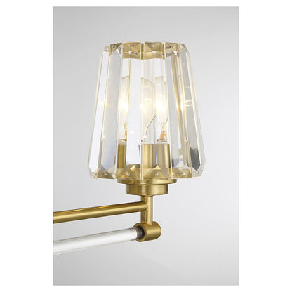 3 Light Bathroom Vanity Light, Warm Brass
