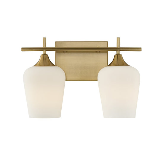 Savoy House Essentials Octave 14" Bath Sconce, Warm Brass