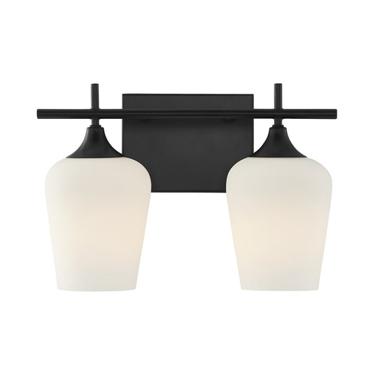 Savoy House Essentials Octave 14" Bath Sconce, Matte Black