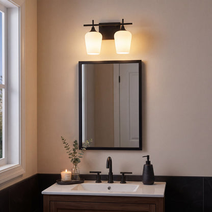 Savoy House Essentials Octave 14" Bath Sconce, Matte Black