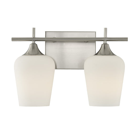 Savoy House Essentials Octave 14" Bath Sconce, Satin Nickel