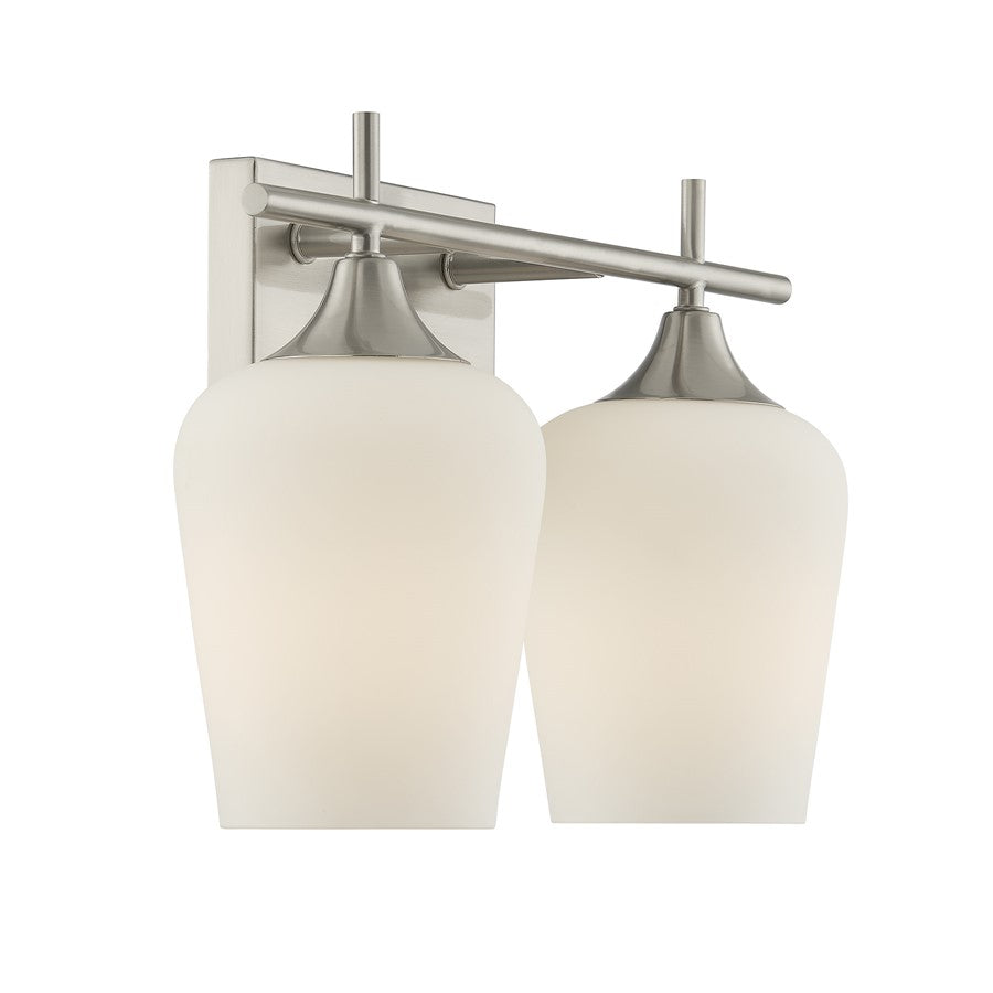 Savoy House Essentials Octave 14" Bath Sconce, Satin Nickel