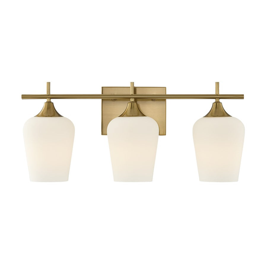 Savoy House Essentials Octave 21" Bath Sconce, Warm Brass