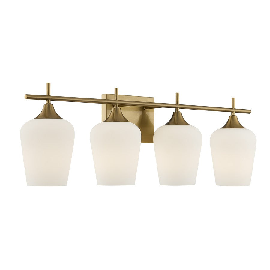 Savoy House Essentials Octave 29" Bath Sconce, Warm Brass
