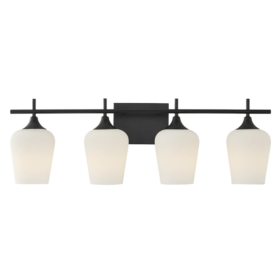 Savoy House Essentials Octave 29" Bath Sconce, Matte Black