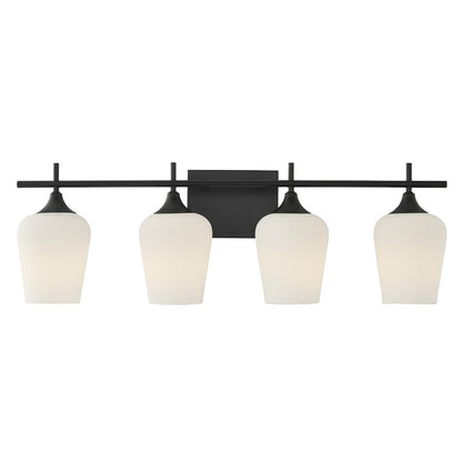 Savoy House Essentials Octave 29" Bath Sconce, Matte Black