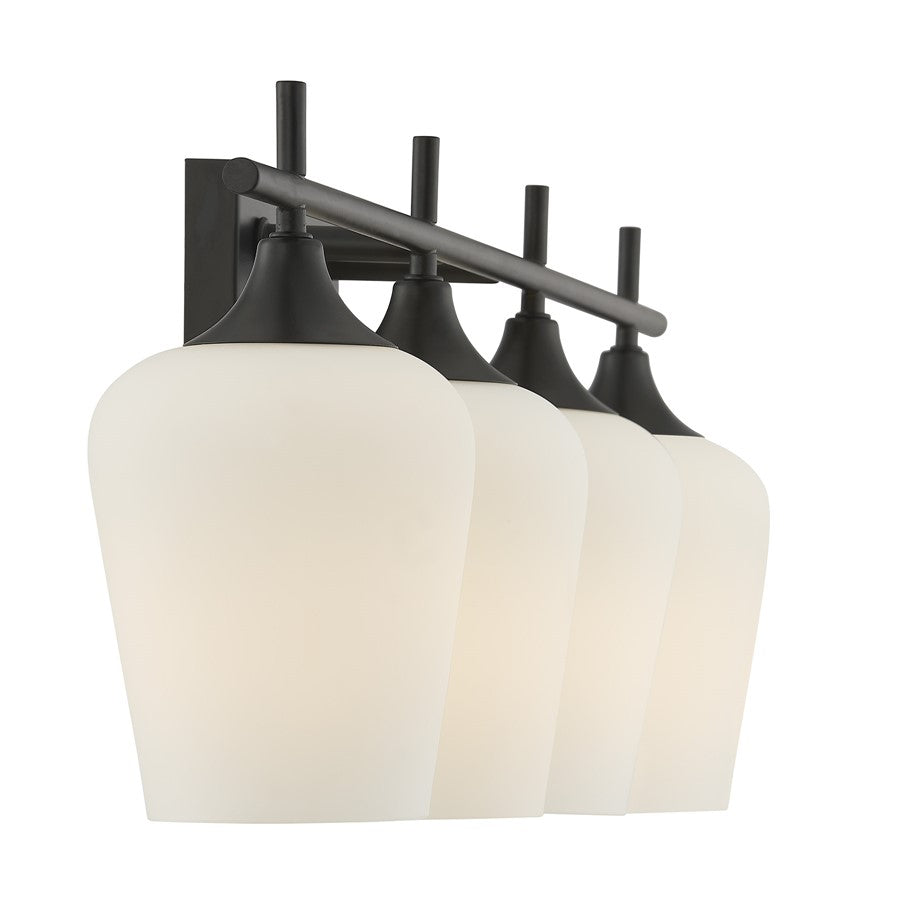 Savoy House Essentials Octave 29" Bath Sconce, Matte Black