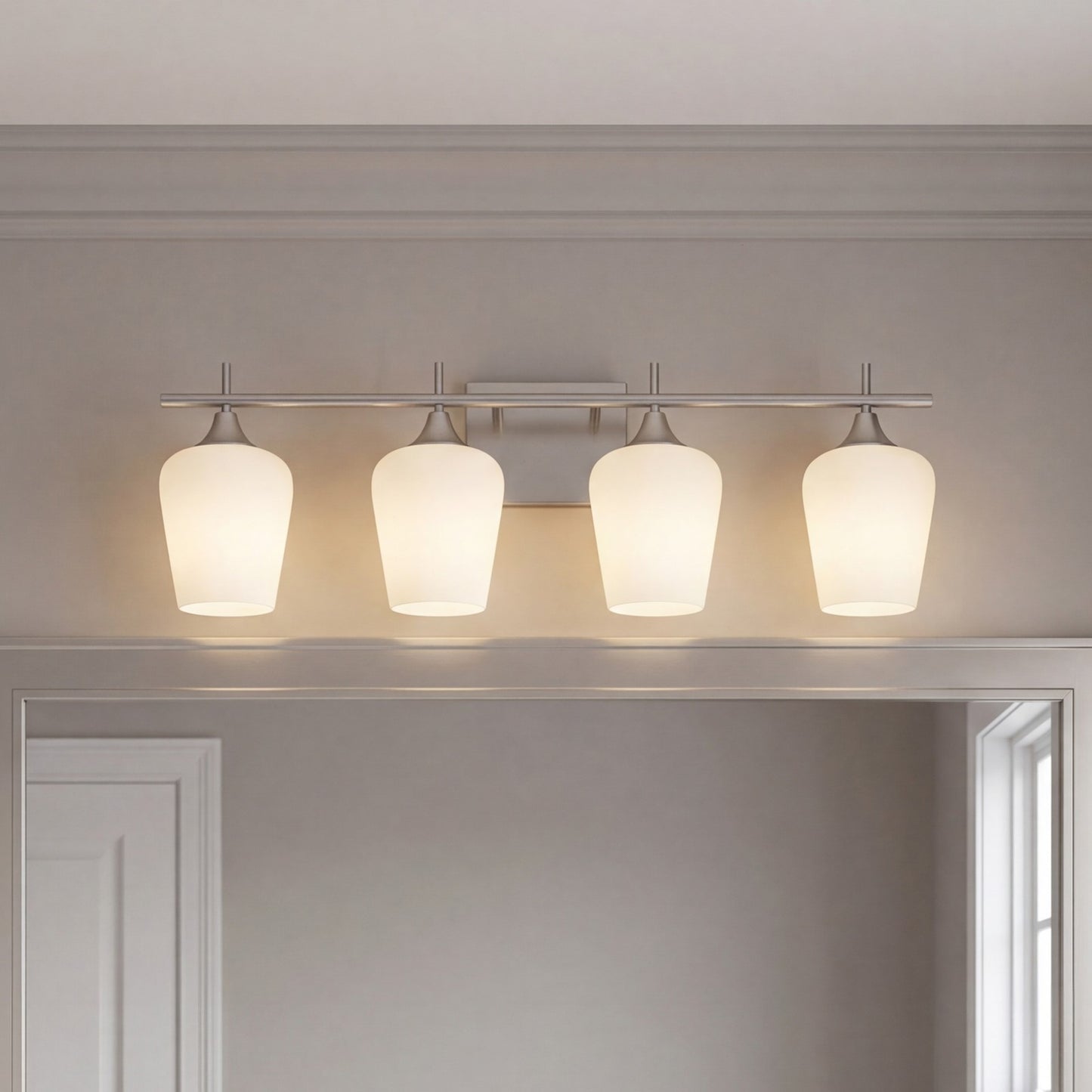 Savoy House Essentials Octave 29" Bath Sconce, Satin Nickel