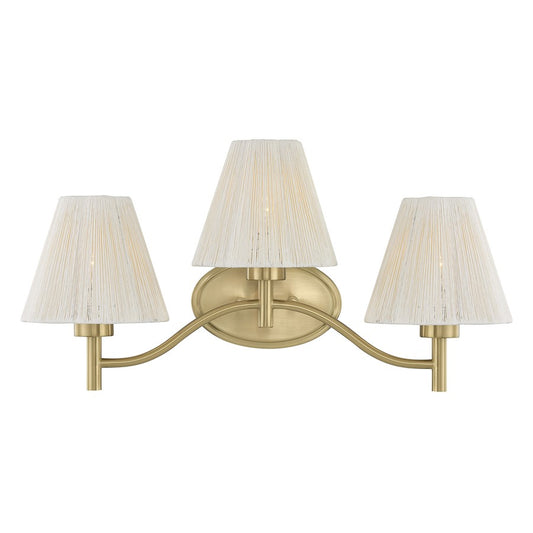 Savoy House Rosa 3 Lt Bath Sconce, Noble Brass