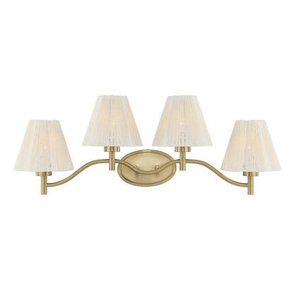 Savoy House Rosa 4 Lt Bath Sconce, Noble Brass