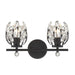 Savoy House Moreno 2-Light Bathroom Vanity Light, Matte Black - 8-6601-2-BK