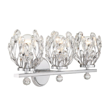 3 Light Bathroom Vanity Light, Chrome