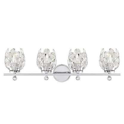 4 Light Bathroom Vanity Light, Chrome