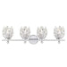 Savoy House Moreno 4-Light Bathroom Vanity Light, Chrome - 8-6601-4-11