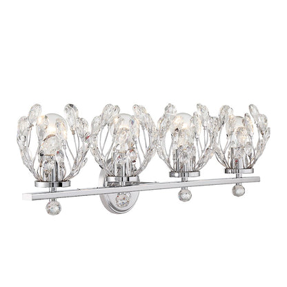 4 Light Bathroom Vanity Light, Chrome