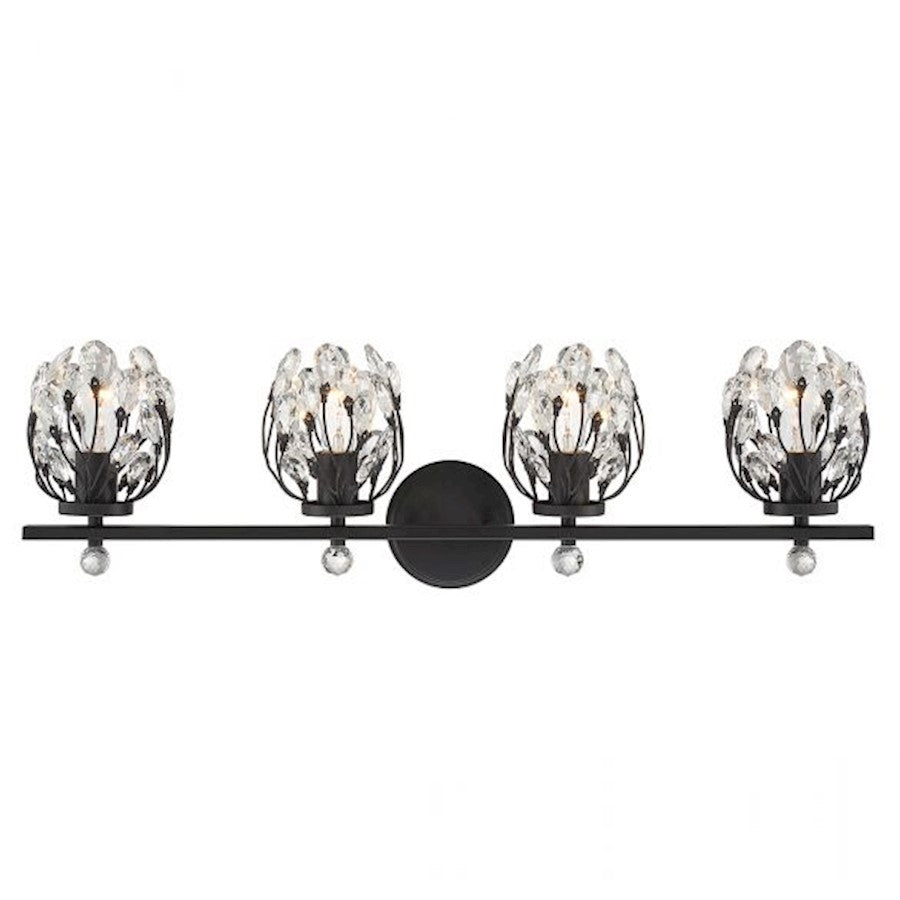 4 Light Bathroom Vanity Light, Chrome