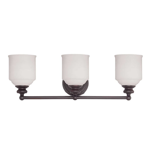 3 Light Bathroom Vanity Light, English Bronze