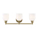 Savoy House Melrose 3-Light Bathroom Vanity Light, Warm Brass - 8-6836-3-322