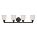 Savoy House Melrose 4-Light Bathroom Vanity Light, English Bronze - 8-6836-4-13