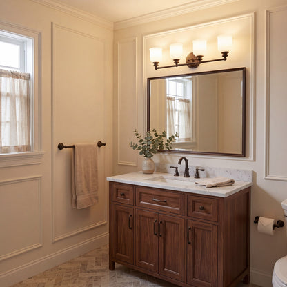4 Light Bathroom Vanity Light, English Bronze