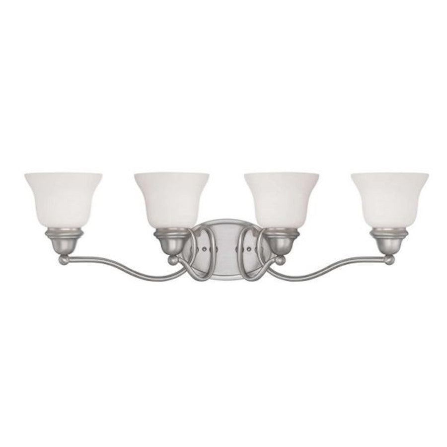4 Light Bathroom Vanity Light, Pewter