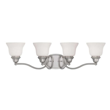 4 Light Bathroom Vanity Light, Pewter