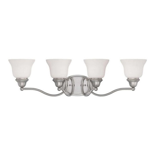 4 Light Bathroom Vanity Light, Pewter