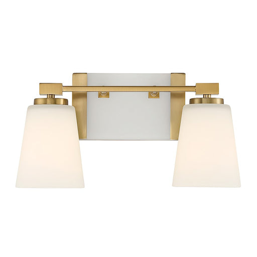 Savoy House Darby 2-Light Bathroom Vanity Light, Warm Brass - 8-6901-2-322