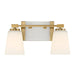 Savoy House Darby 2-Light Bathroom Vanity Light, Warm Brass - 8-6901-2-322