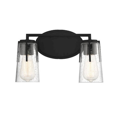 2 Light Bathroom Vanity Light, Black